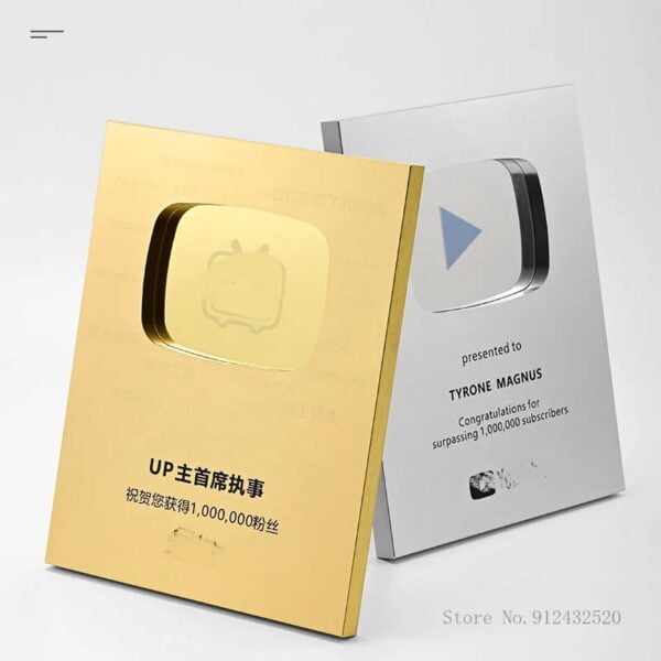 Fake YouTube Shield with the name you want