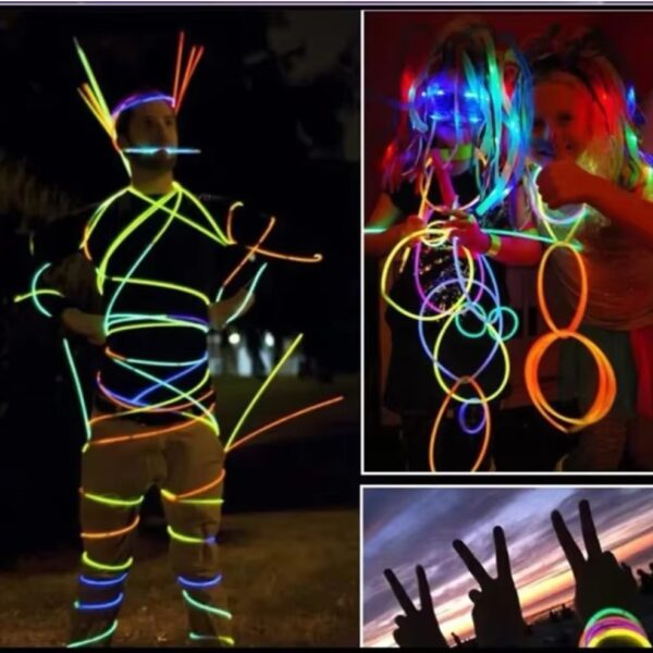 Beautiful glow in the dark stick set