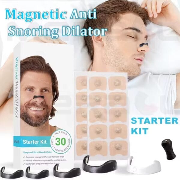 Anti-snoring nose magnet