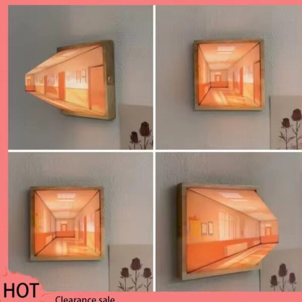 3D Wall Lamp 3D Stereoscopic Wall Lamp