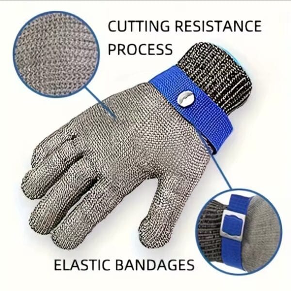 Knife cut resistant gloves