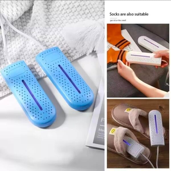 Shoe dryer with odor suction